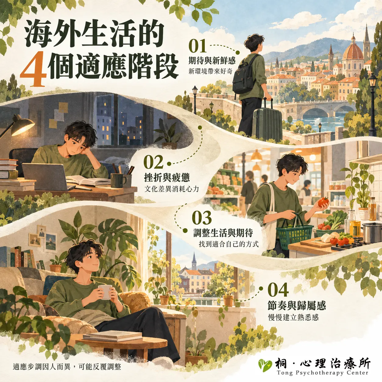 海外生活的4個適應階段
