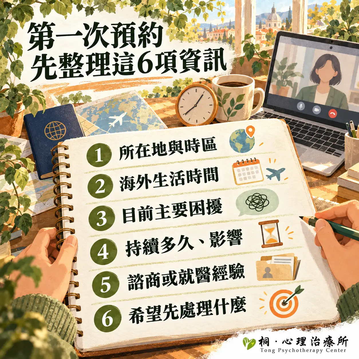 第一次預約，先整理這6項資訊